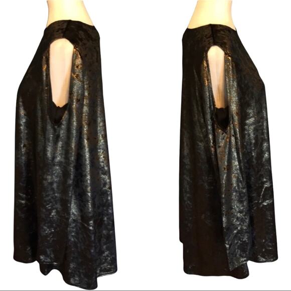 Show Me Your Mumu Stretch Crushed Velvet Cold Shoulder Teddy Tunic Dress XS NWT - Picture 7 of 13